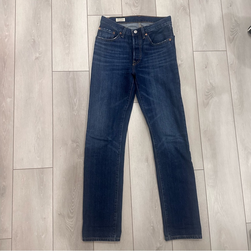 Levi's Dark Blue Straight Leg Jeans
